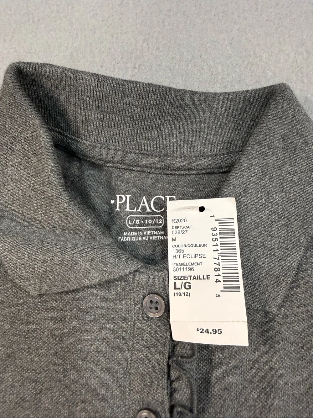 The Children's Place Gray Polo Skater Dress